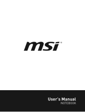 MSI WT75 Mobile Workstation User Manual