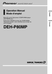 Pioneer DEH-P80MP Operation Manual