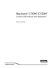 Plantronics Blackwire 710/720 Blackwire 710-M/720-M User Guide