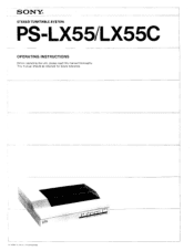 Sony PS-LX55 Operating Instructions