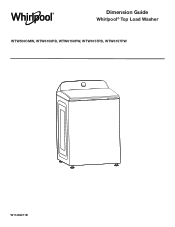 Whirlpool WTW6157P Dimension Guide