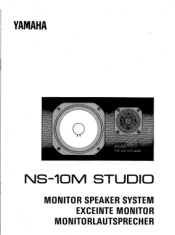 Yamaha NS-10M Owner's Manual (image)