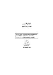 Acer AL1521 AL1521 Service Guide