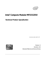 Intel MFSYS25V2 Technical Product Specification