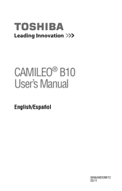 Toshiba PA3961U-1CAM Camileo B10 User Guide