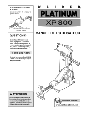Weider Platinum Xp800 Canadian French Manual