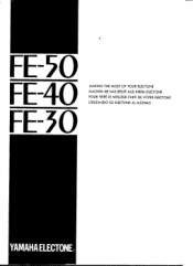Yamaha FE-50 Owner's Manual (image)