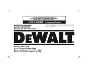 Dewalt DWE575 Instruction Manual