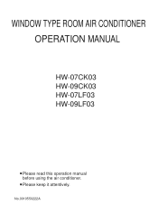 Haier HW-07LF03 User Manual