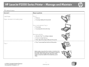 HP LaserJet P2055 HP LaserJet P2050 Series - Manage and Maintain
