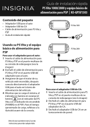 Insignia NS-GPSV1303 Quick Setup Guide (Español)