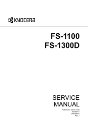 Kyocera FS 1100 Service Manual