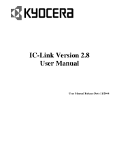 Kyocera FS 3700 IC Link User's Manual ver. 2.8