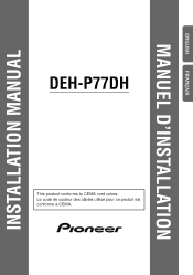 Pioneer DEH-P77DH Other Manual