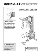 Weslo Gym 650 Spanish Manual