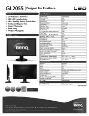BenQ GL2055 GL2055 Data Sheet