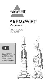 Bissell AeroSwift Compact Bagless Vacuum 2612 User Guide