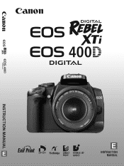 Canon Digital Rebel XTi Silver User Manual