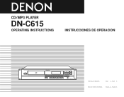 Denon DNC615 Operating Instructions