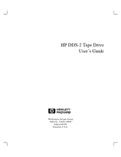 HP Model 730 hp DDS-2 tape drive user's guide (a1658-90689)