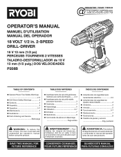 Ryobi P884 Operation Manual