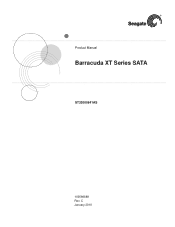 Seagate ST32000641AS Barracuda XT Series SATA Product Manual