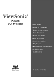 ViewSonic PJ506D PJ506D User Guide