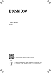Gigabyte B365M D3V User Manual