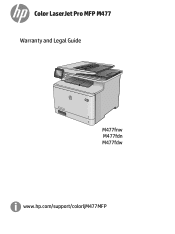 HP Color LaserJet Pro MFP M477 Warranty and Legal Guide