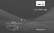 Jabra PRO 930 Quick Start Guide