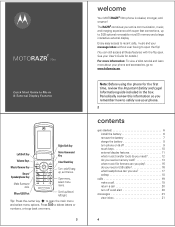 Motorola MOTORAZR V9m Alltel Quick Start Guide