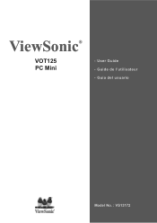 ViewSonic VOT125 VOT125 User Guide (English)