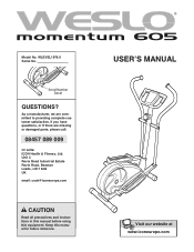 Weslo 605 Instruction Manual