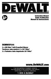 Dewalt DCMWSP244U2 Instruction Manual