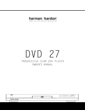 Harman Kardon DVD 27 Owners Manual