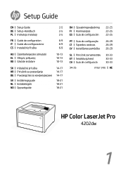 HP Color LaserJet Pro 4201-4203cdn Setup Guide 4
