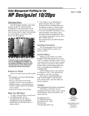 HP Designjet A3/B HP Designjet 50ps - Color Management Guide