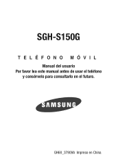 Samsung SGH-S150G User Manual Tracfone Wireless Sgh-s150g Spanish User Manual Ver.lk9_f6 (Spanish(north America))