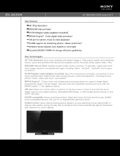 Sony KDL-32EX308 Marketing Specifcations