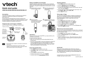 Vtech TD45270196 Quick Start Guide