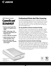 Canon CanoScan D2400UF CSD2400UF_spec.pdf