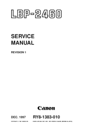 Canon LBP 2460 Service Manual