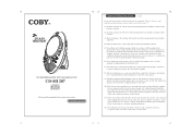 Coby CD SH287 Instruction Manual