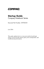 Compaq Presario 2200 Startup Guide