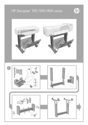 HP Designjet 111 HP Designjet 100/500/800 series SUP Stand Assembly Instructions