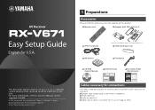Yamaha RX-V671 Setup Guide