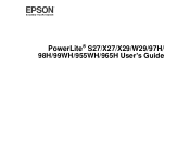 Epson PowerLite 97H User Manual