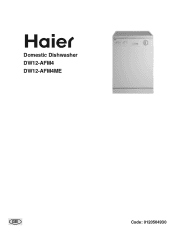 Haier DW12-AFM4 User Manual
