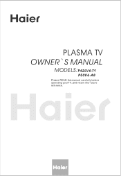 Haier P42LV6-T1 User Manual