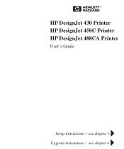 HP 450c HP DesignJet 430/450C/488CA Printer - UserÂ’s Guide